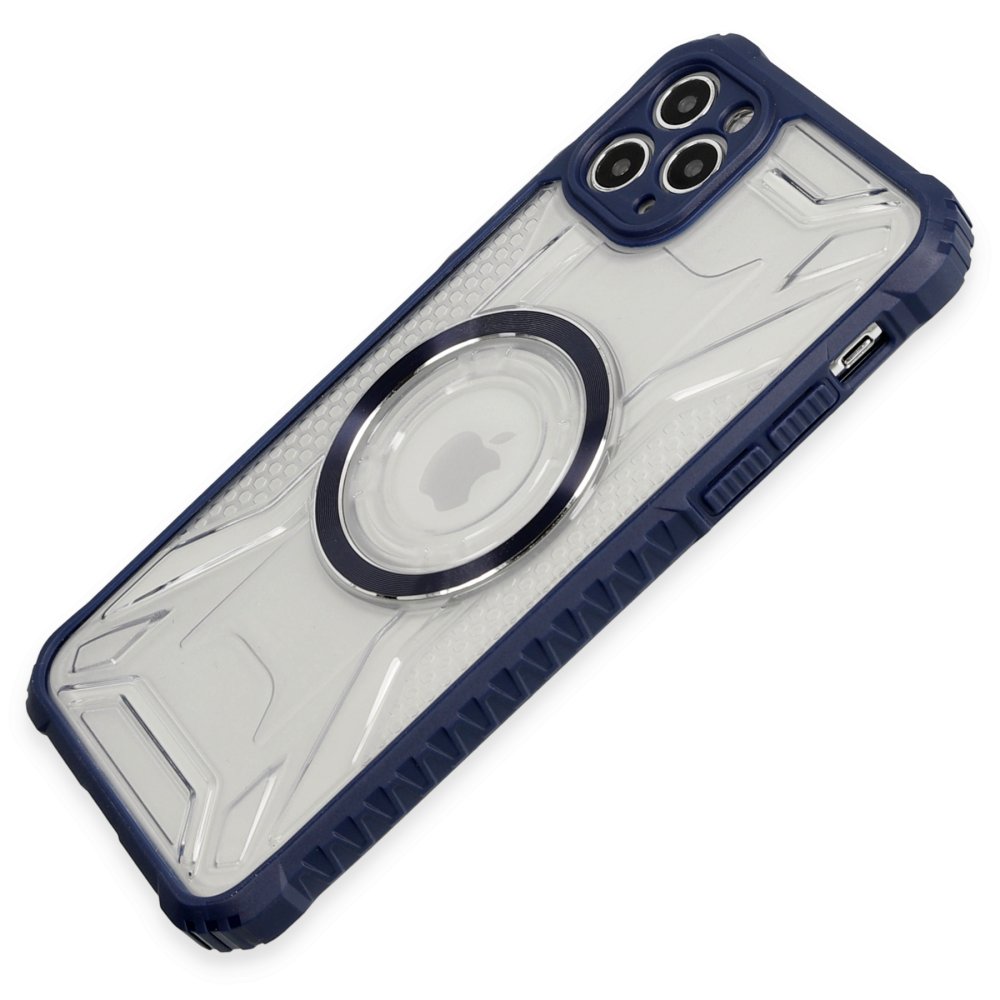  iPhone 11 Pro Kılıf Prag Magneticsafe Kapak - Lacivert