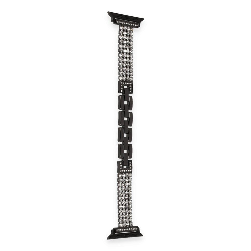  Apple Watch 41mm Live Taşlı Kordon - Siyah