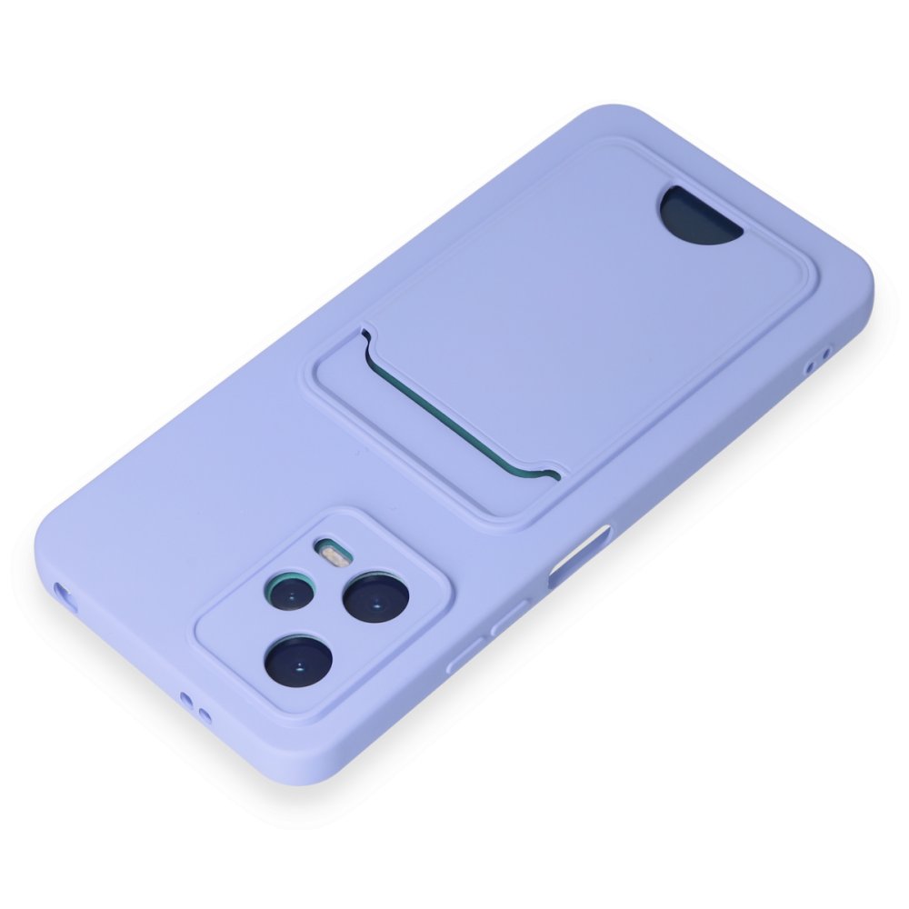 Redmi Note 12 5G Kılıf Kelvin Kartvizitli Silikon - Lila