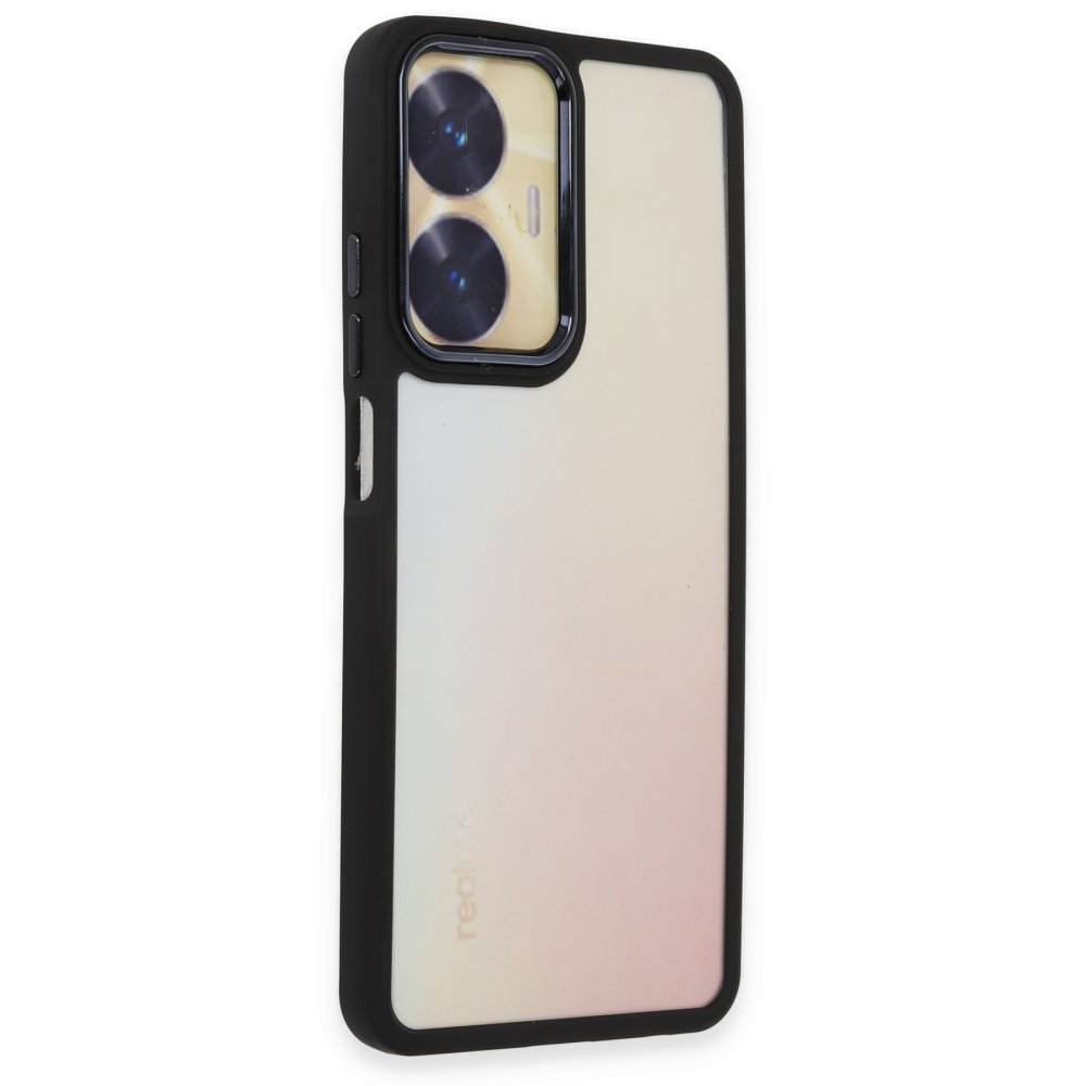 Realme C55 Kılıf Dora Kapak - Siyah Realme C55 Kılıf Dora Kapak - Siyah