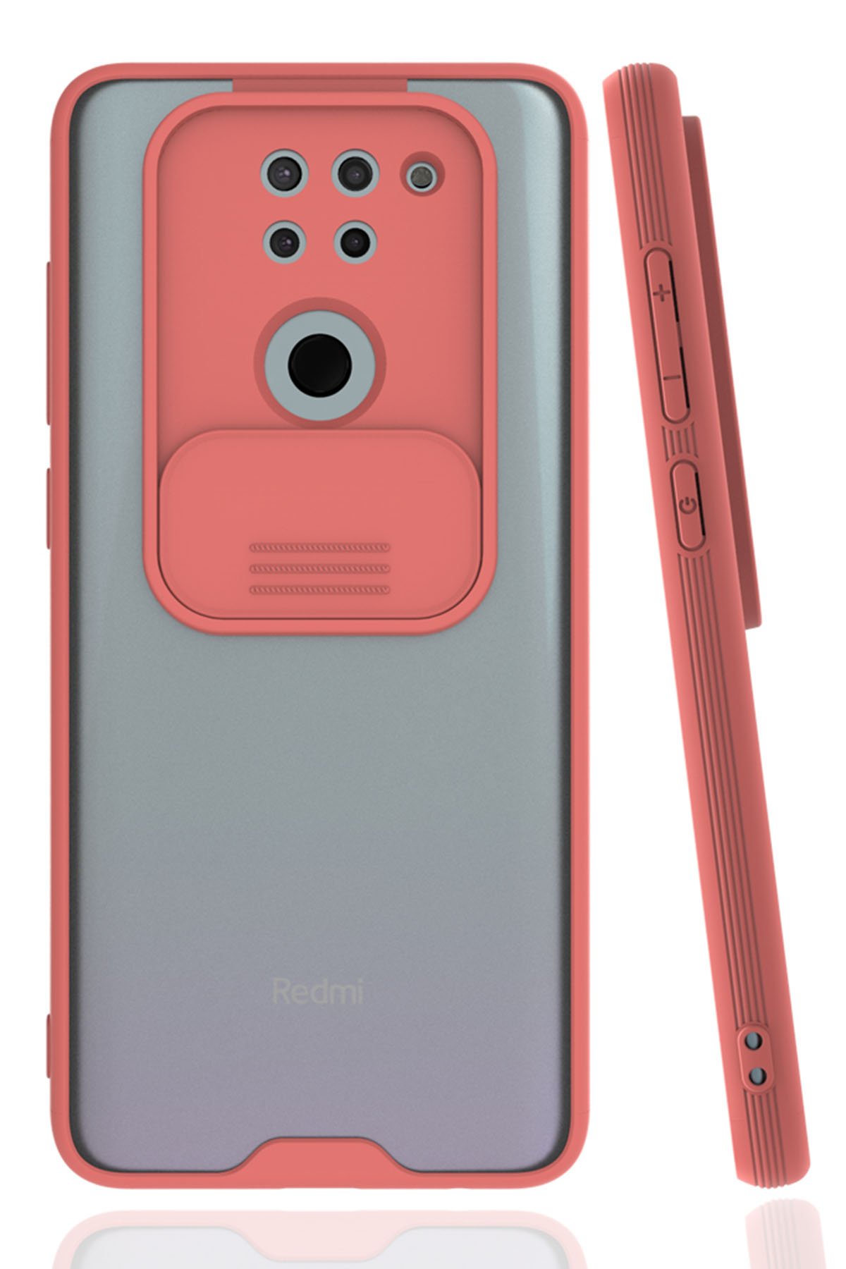 Redmi Note 9 Kılıf Platin Kamera Koruma Silikon - Pembe