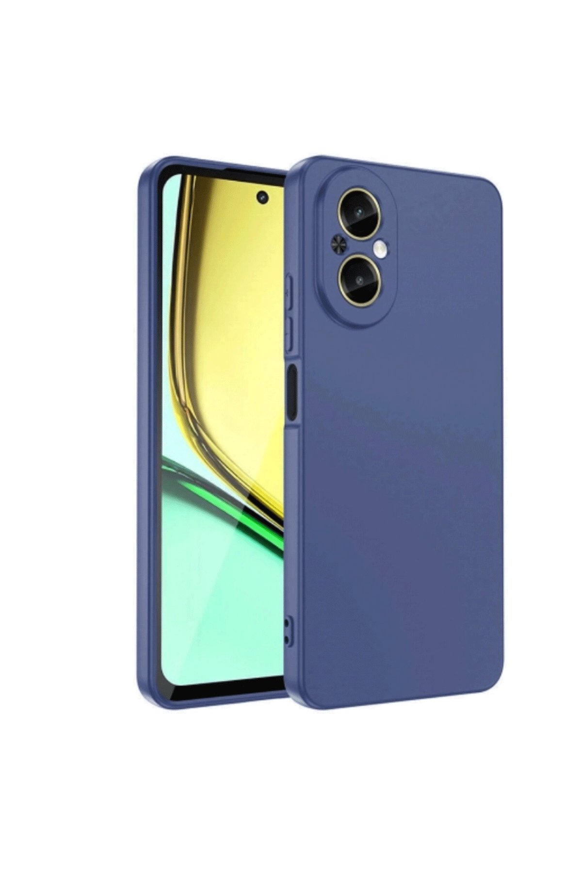 Realme 12 Lite Kılıf First Silikon - Lacivert  Realme 12 Lite Kılıf First Silikon - Lacivert