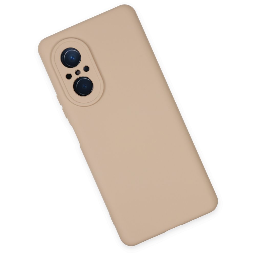  Huawei Nova 9 SE Kılıf Nano içi Kadife Silikon - Pudra