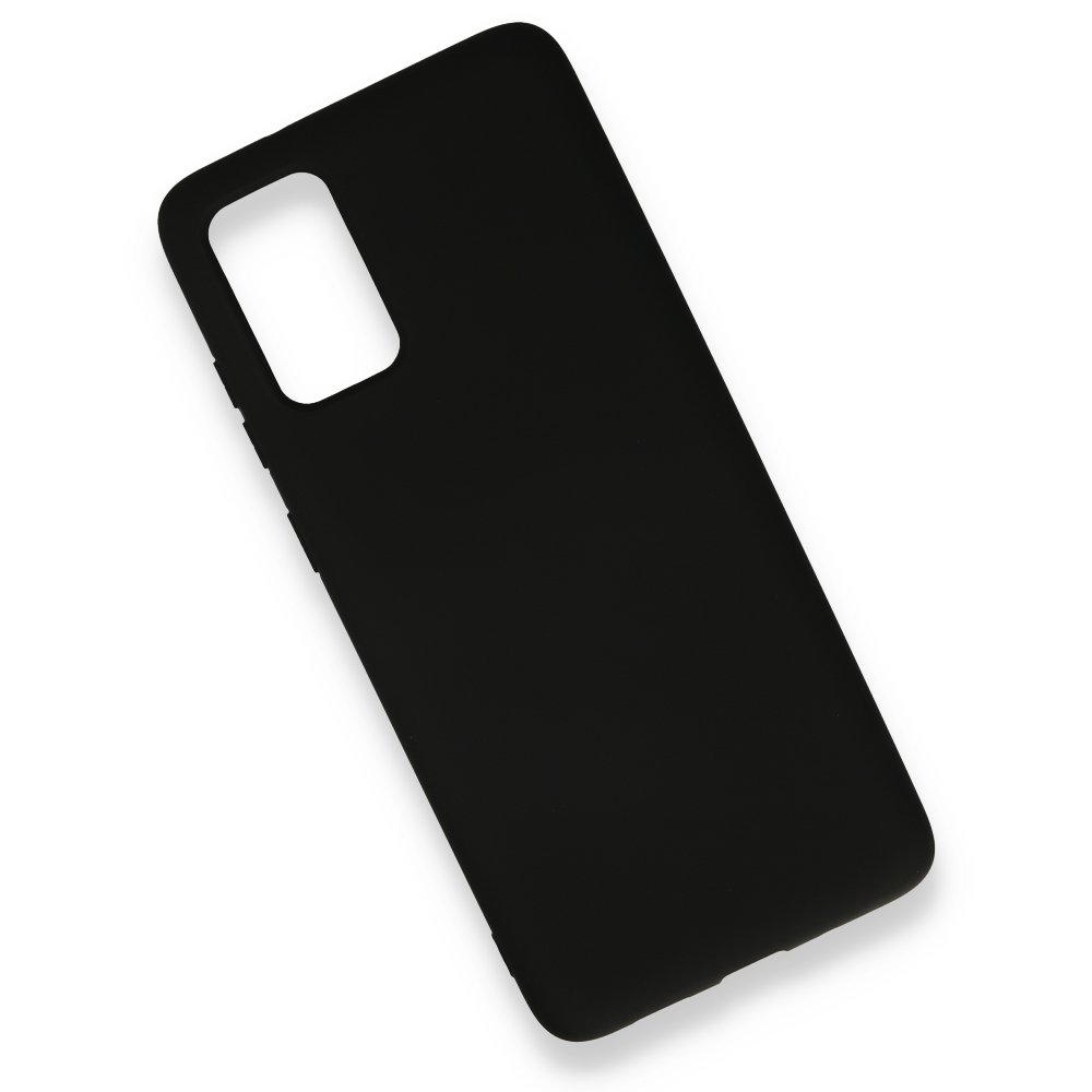  Samsung Galaxy S20 Plus Kılıf Nano içi Kadife Silikon - Siyah