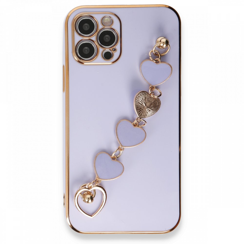 iPhone 12 Pro Max Kılıf Esila Silikon - Lila iPhone 12 Pro Max Kılıf Esila Silikon - Lila