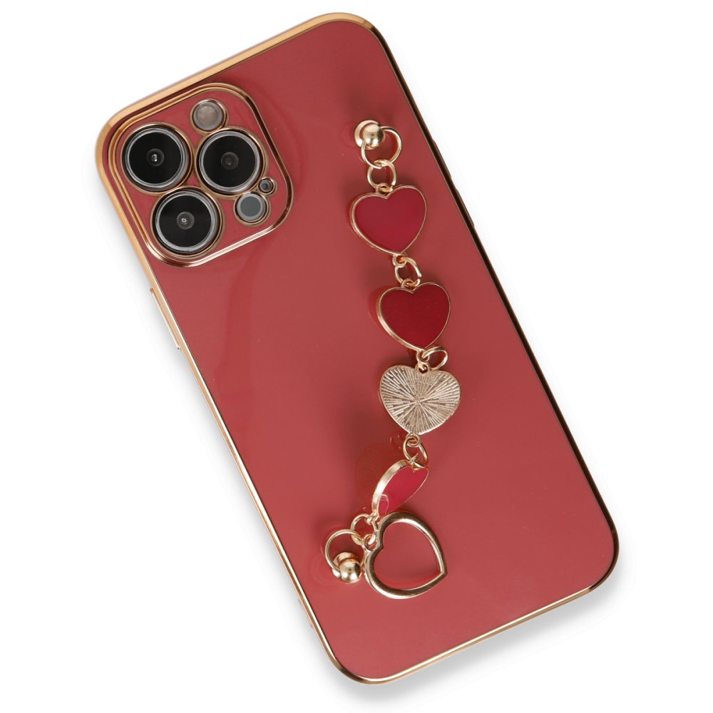  iPhone 14 Pro Max Kılıf Esila Silikon - Kırmızı