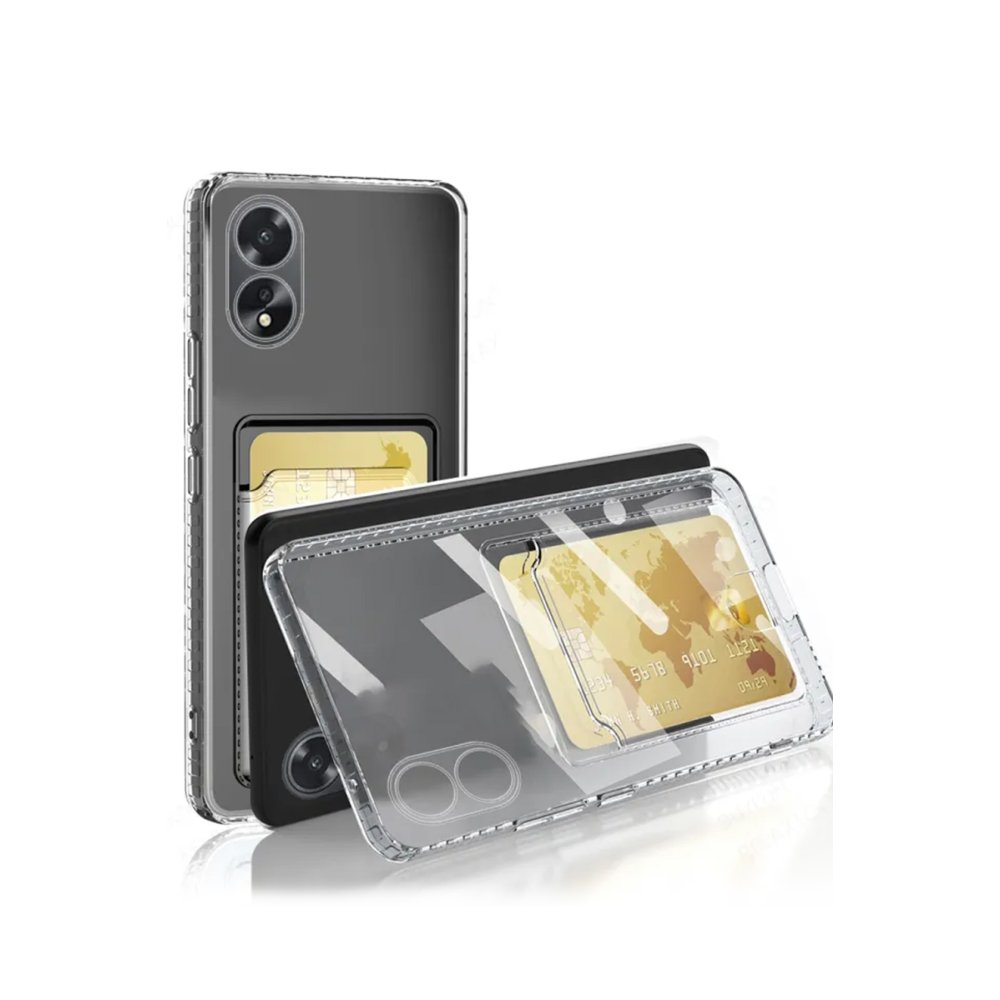 Oppo A38 Kılıf Kart Şeffaf Silikon - Şeffaf Oppo A38 Kılıf Kart Şeffaf Silikon - Şeffaf