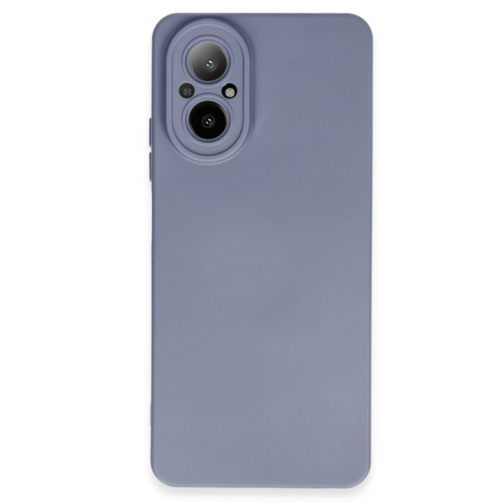 Realme 12 Lite Kılıf Nano içi Kadife Silikon - Gri  Realme 12 Lite Kılıf Nano içi Kadife Silikon - Gri