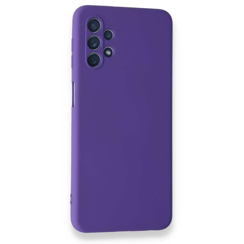  Samsung Galaxy A52S Kılıf Nano içi Kadife Silikon - Mor