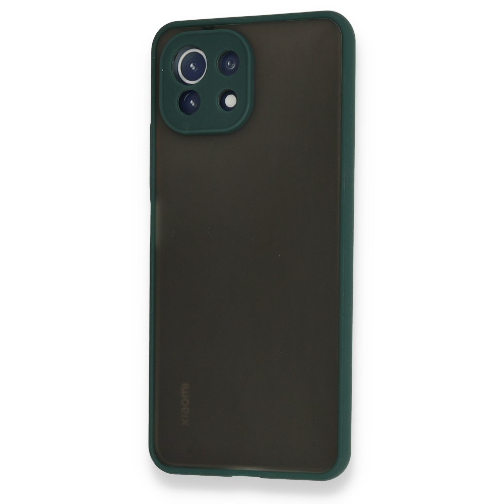 Xiaomi Mİ 11 Lite Kılıf Montreal Silikon Kapak - Yeşil  Xiaomi Mİ 11 Lite Kılıf Montreal Silikon Kapak - Yeşil