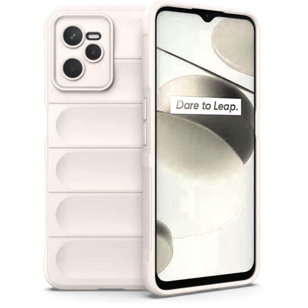 Realme C35 Kılıf Optimum Silikon - Krem  Realme C35 Kılıf Optimum Silikon - Krem