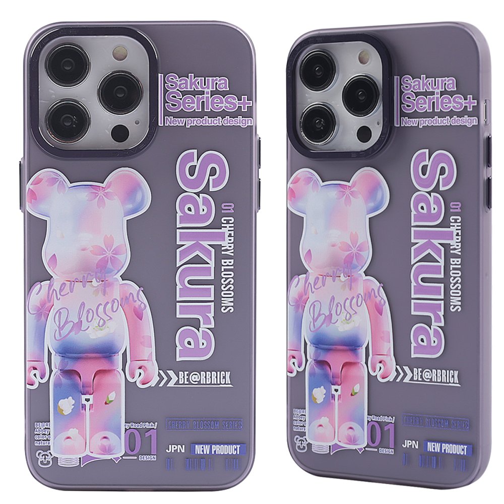  iPhone 13 Pro Kılıf Prada Desenli Kapak - Prada Mor - 1