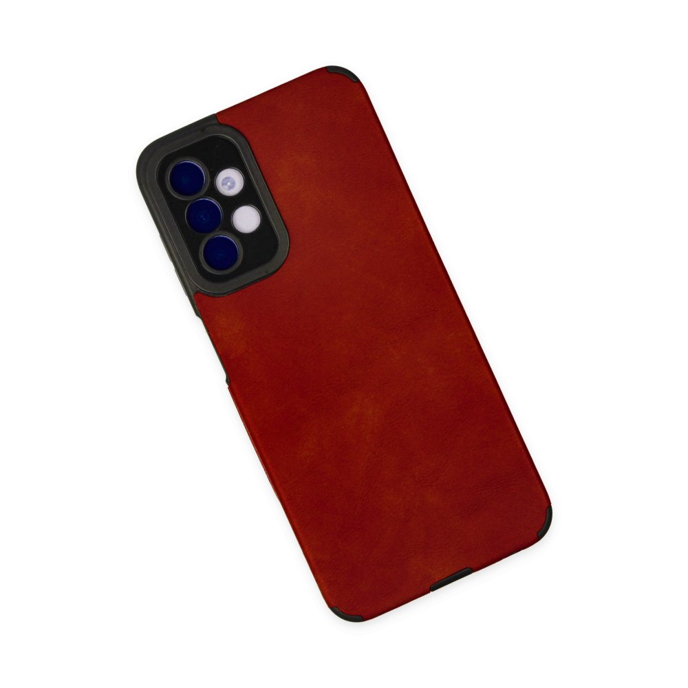 Samsung Galaxy A04S Kılıf Loop Deri Silikon - Kırmızı