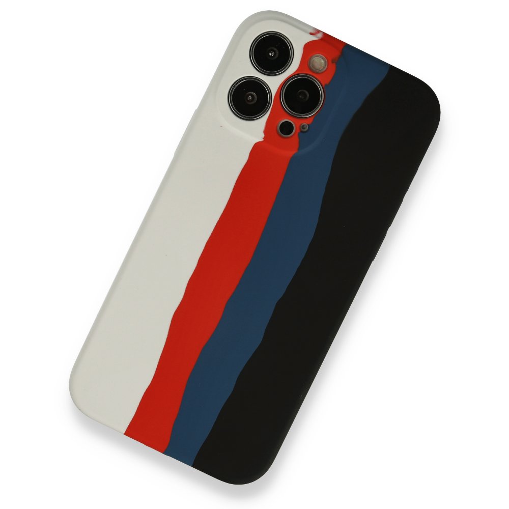 iPhone 13 Pro Kılıf Ebruli Lansman Silikon - Beyaz-Siyah iPhone 13 Pro Kılıf Ebruli Lansman Silikon - Beyaz-Siyah