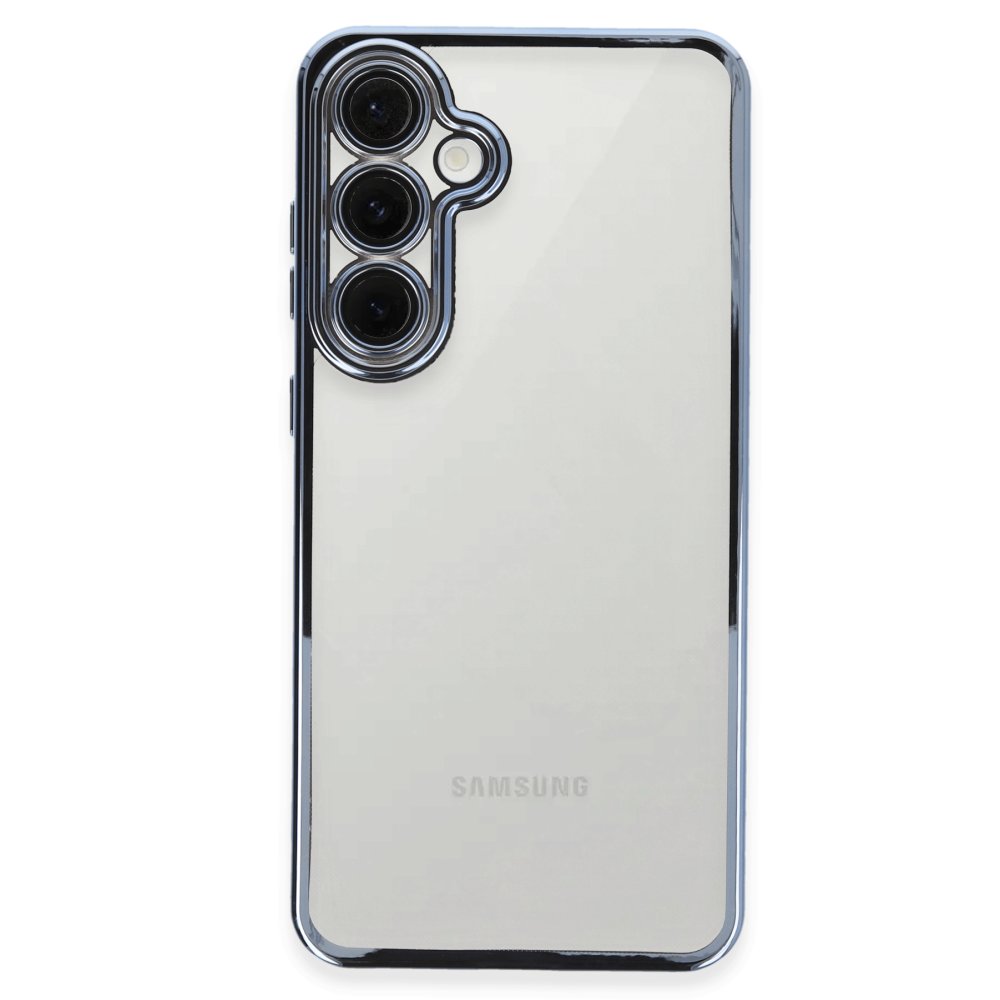  Samsung Galaxy S24 FE Kılıf Razer Lensli Silikon - Açık Mavi