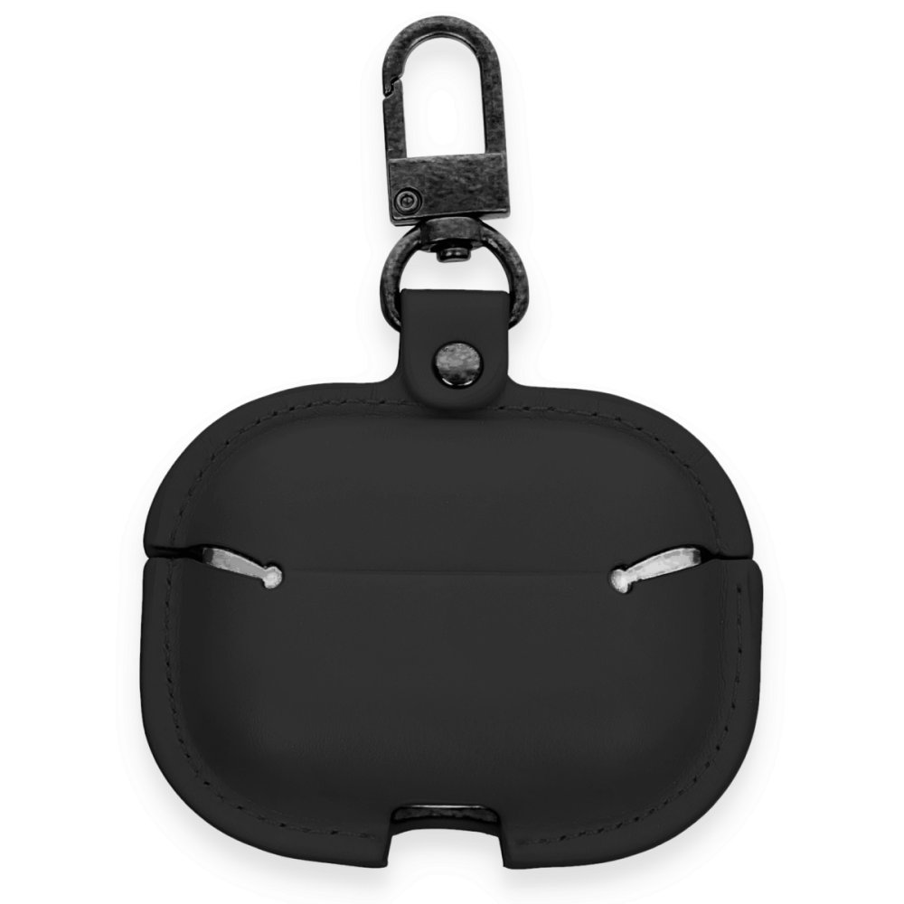 Airpods Pro 2 (2.nesil) Çanta Deri Kılıf - Siyah Airpods Pro 2 (2.nesil) Çanta Deri Kılıf - Siyah