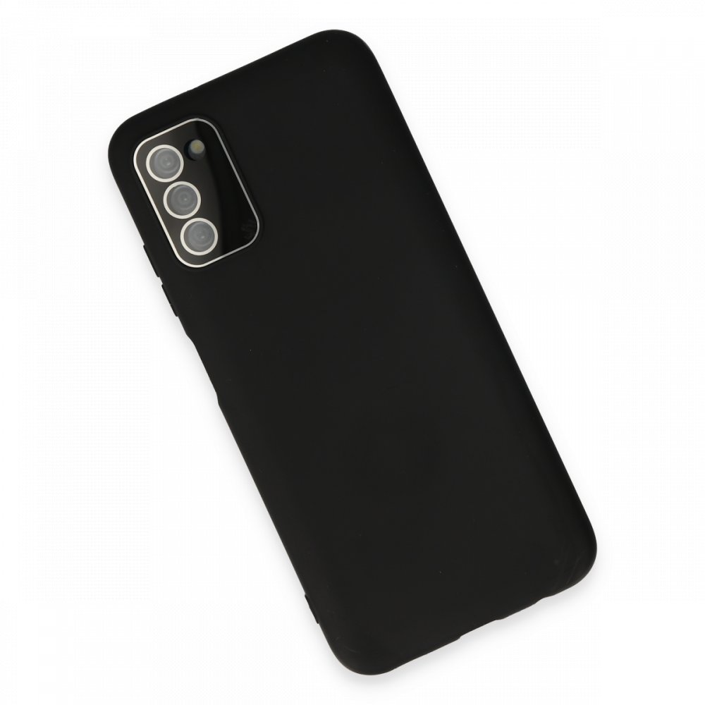  Samsung Galaxy A03S Kılıf Lansman Glass Kapak - Siyah