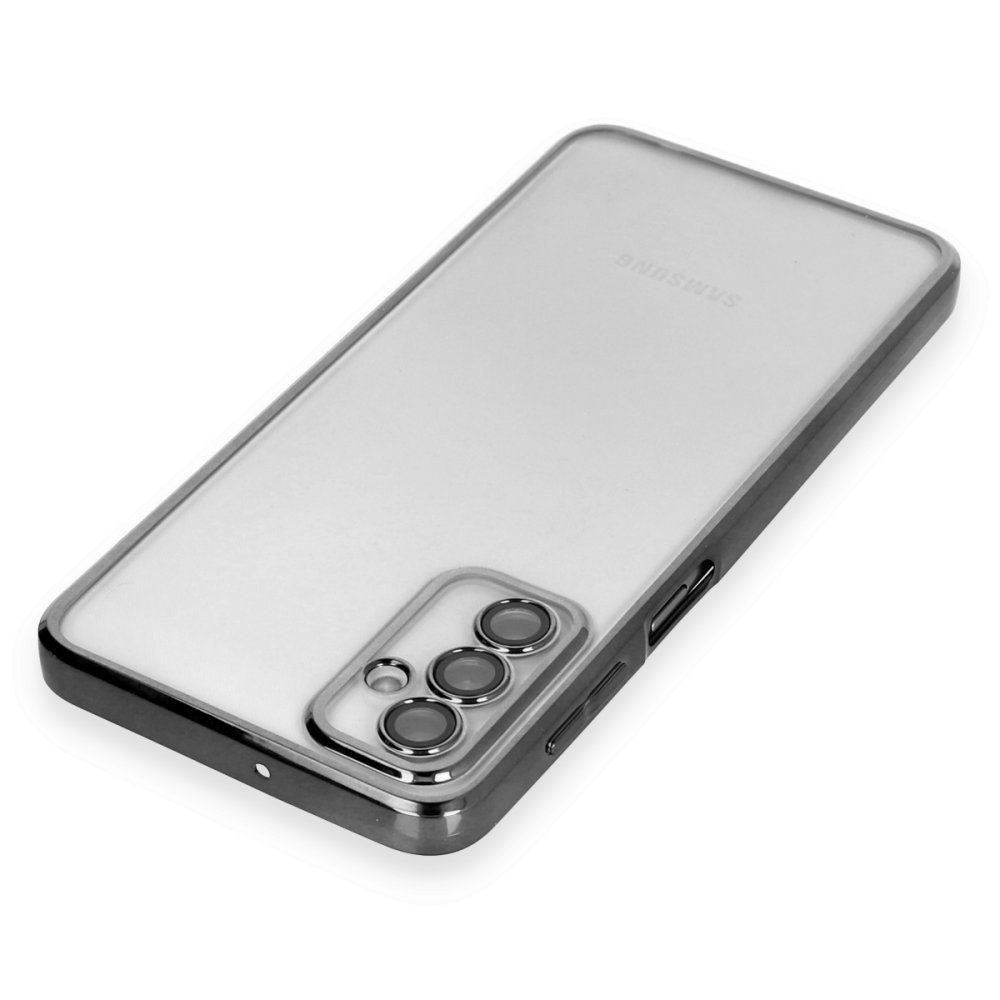  Samsung Galaxy M23 Kılıf Razer Lensli Silikon - Siyah