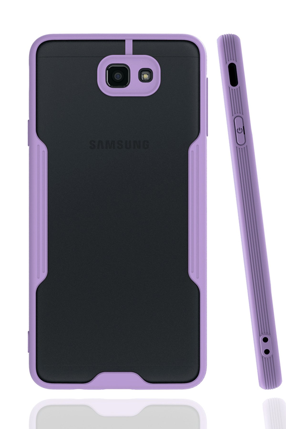  Samsung Galaxy J7 Prime Kılıf Platin Silikon - Lila