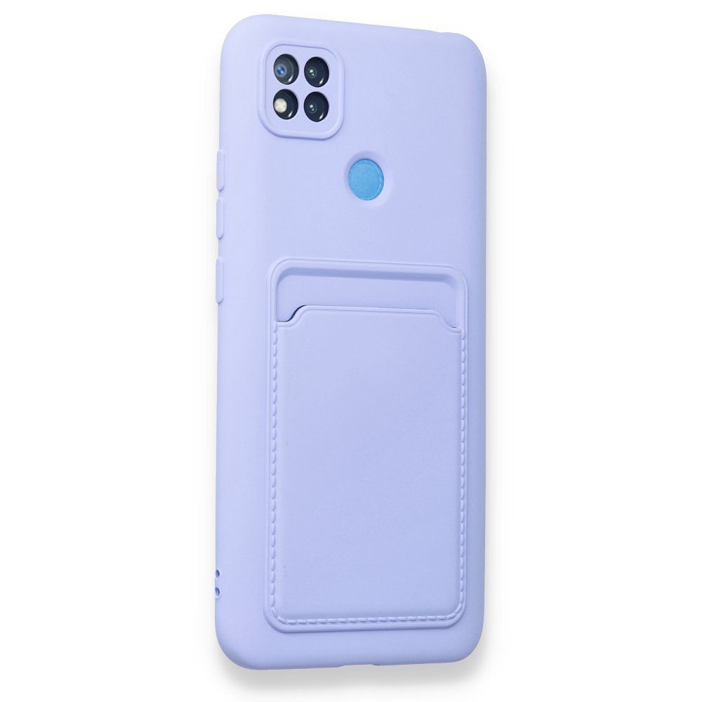 Redmi 9C Kılıf Kelvin Kartvizitli Silikon - Lila