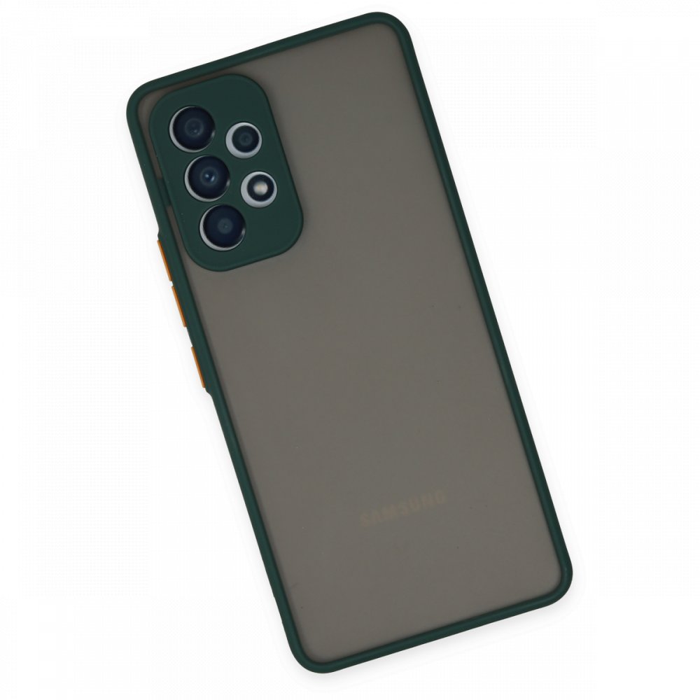  Samsung Galaxy A73 5G Kılıf Montreal Silikon Kapak - Yeşil