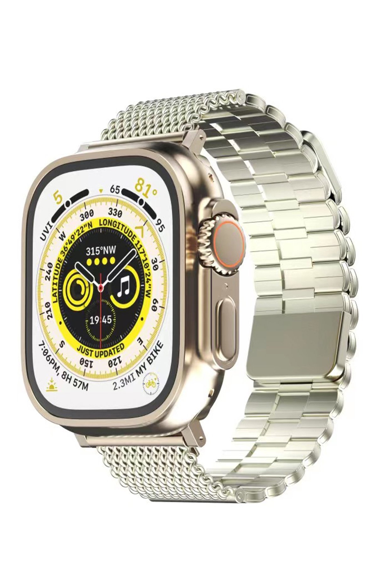  Apple Watch 42mm Ascend Metal Kordon - Yıldız Işığı