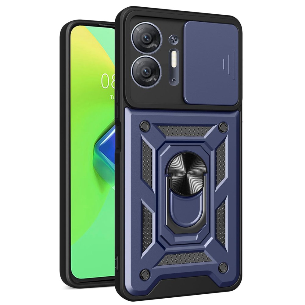 İnfinix Hot 30 5G Kılıf Pars Lens Yüzüklü Silikon - Lacivert İnfinix Hot 30 5G Kılıf Pars Lens Yüzüklü Silikon - Lacivert