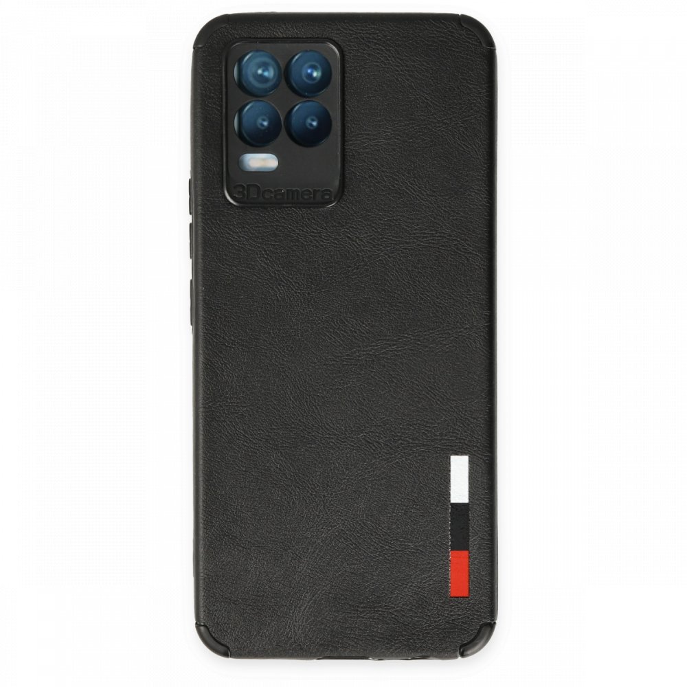  Realme 8 Pro Kılıf Loop Deri Silikon - Siyah