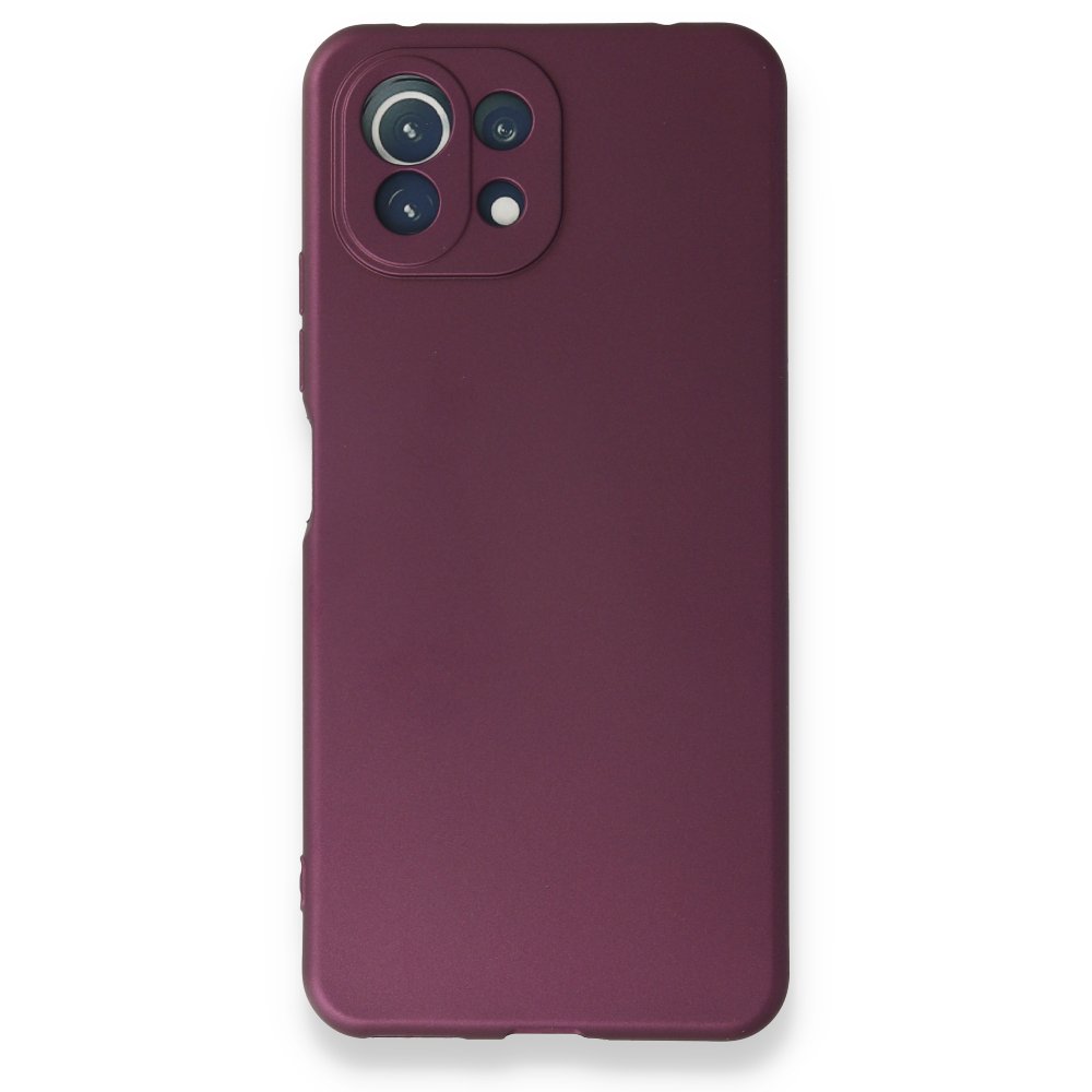 Xiaomi Mİ 11 Lite Kılıf First Silikon - Mürdüm  Xiaomi Mİ 11 Lite Kılıf First Silikon - Mürdüm