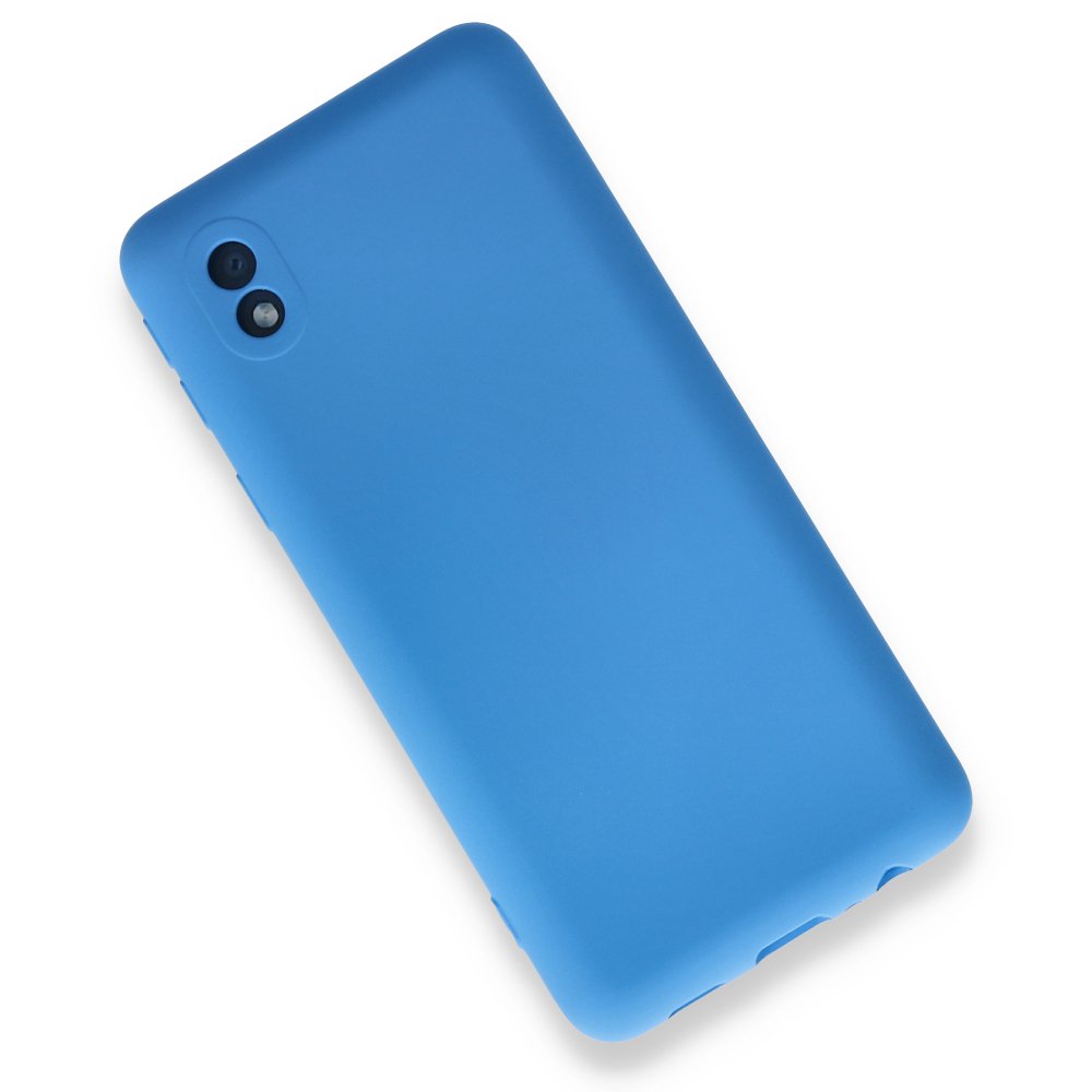  Samsung Galaxy A01 Core Kılıf Nano içi Kadife Silikon - Mavi