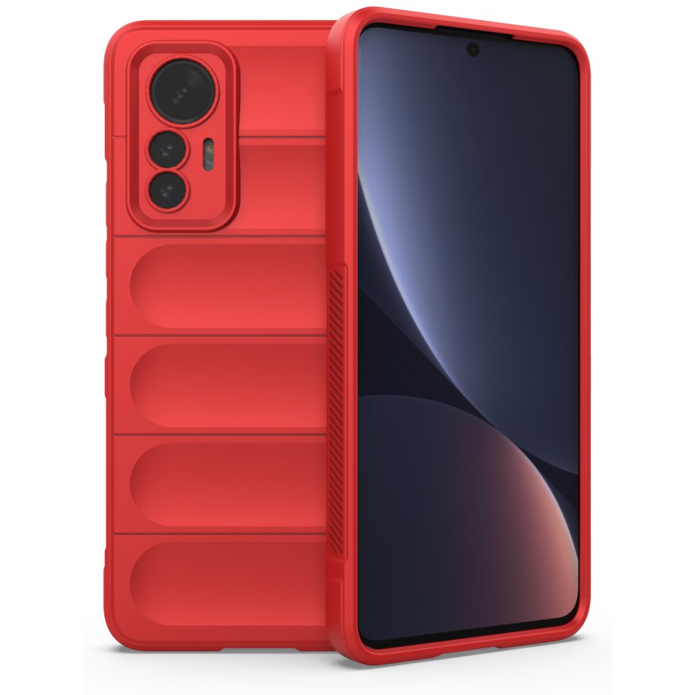  Xiaomi Mi 12 Lite Kılıf Optimum Silikon - Kırmızı