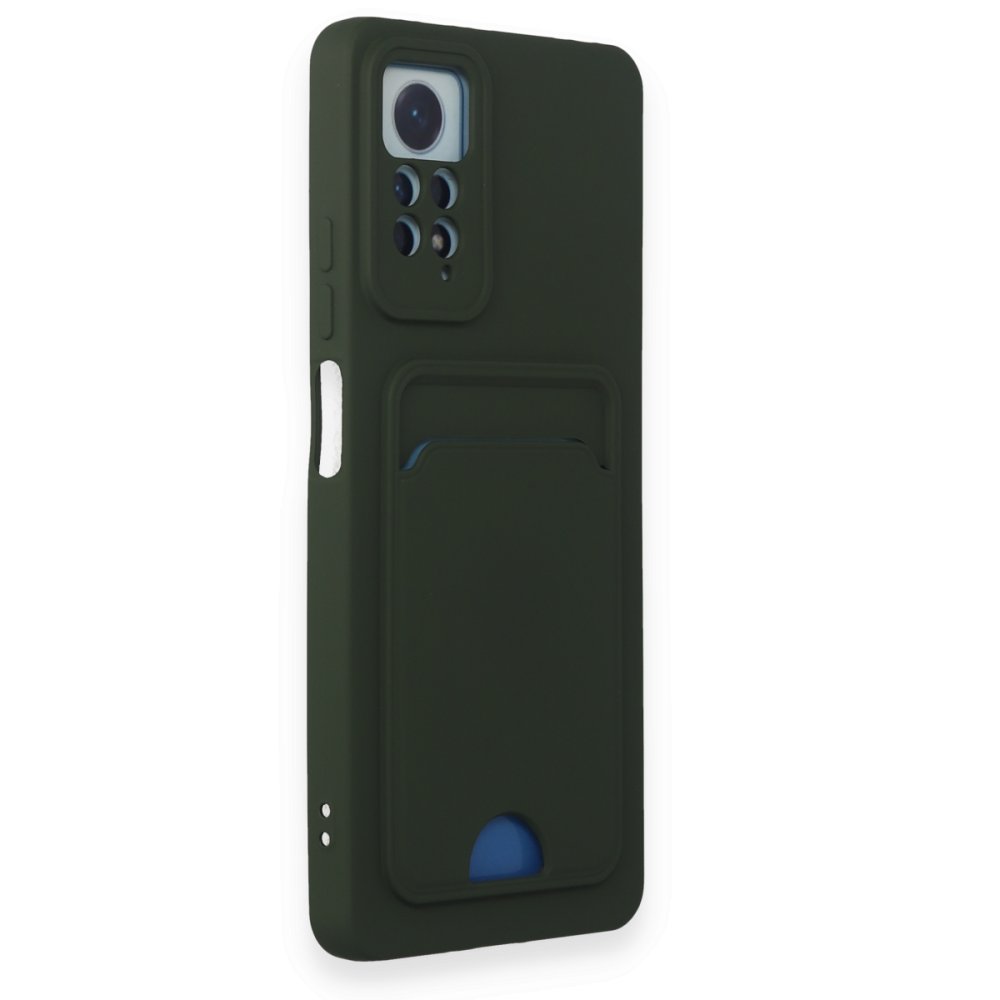 Redmi Note 11 Pro Kılıf Kelvin Kartvizitli Silikon - Koyu Yeşil