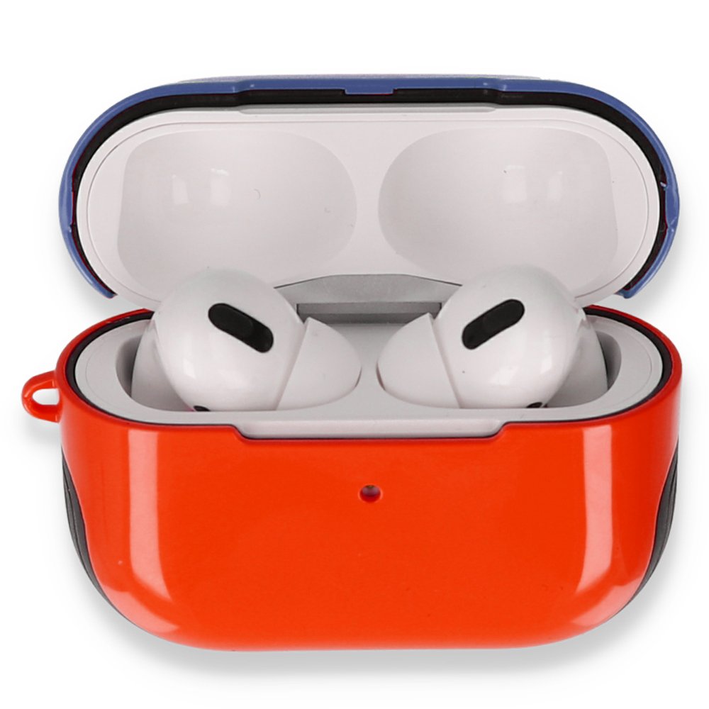 Airpods 3 (3.nesil) 3in1 Kılıf - Kırmızı-Lacivert Airpods 3 (3.nesil) 3in1 Kılıf - Kırmızı-Lacivert