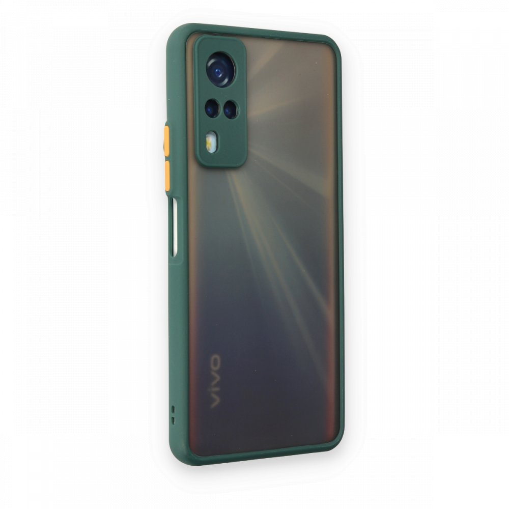 Vivo Y51 Kılıf Montreal Silikon Kapak - Yeşil