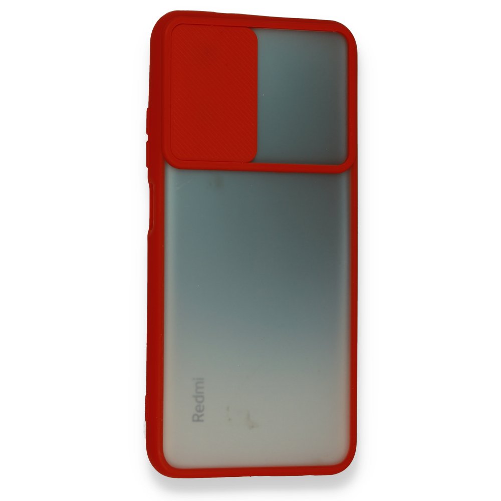 Xiaomi Poco M5s Kılıf Palm Buzlu Kamera Sürgülü Silikon - Kırmızı  Xiaomi Poco M5s Kılıf Palm Buzlu Kamera Sürgülü Silikon - Kırmızı