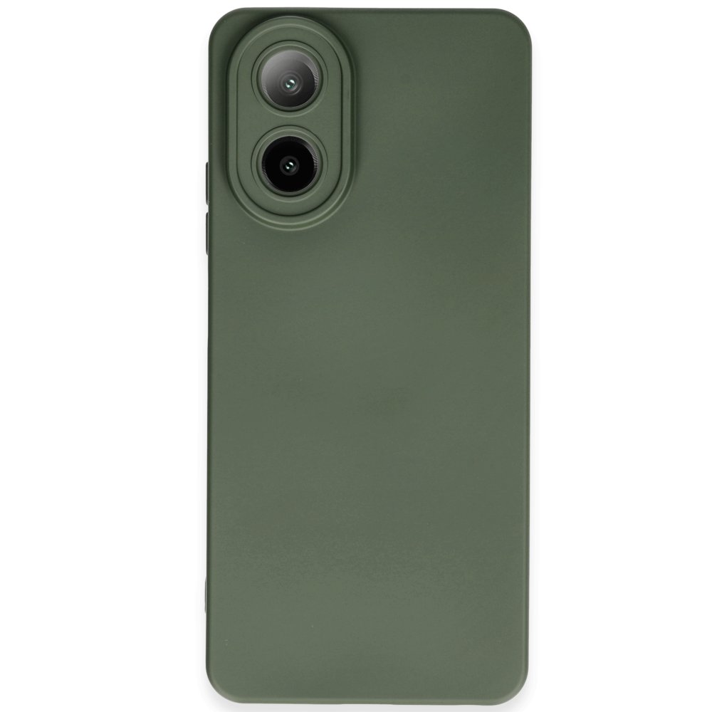 Oppo A38 Kılıf Nano içi Kadife Silikon - Koyu Yeşil Oppo A38 Kılıf Nano içi Kadife Silikon - Koyu Yeşil