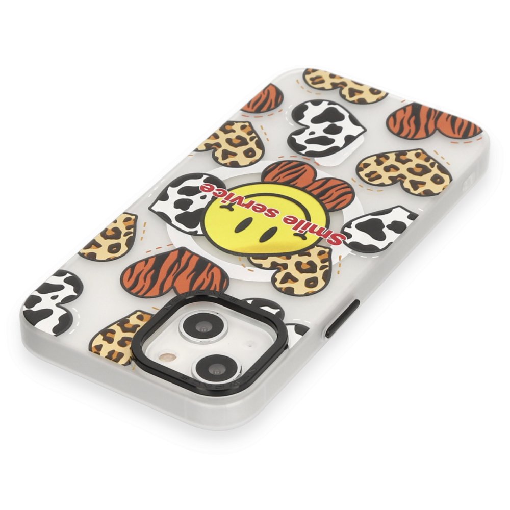  iPhone 14 Kılıf Apollo Magneticsafe Desenli Kapak - Apollo Şeffaf - 2