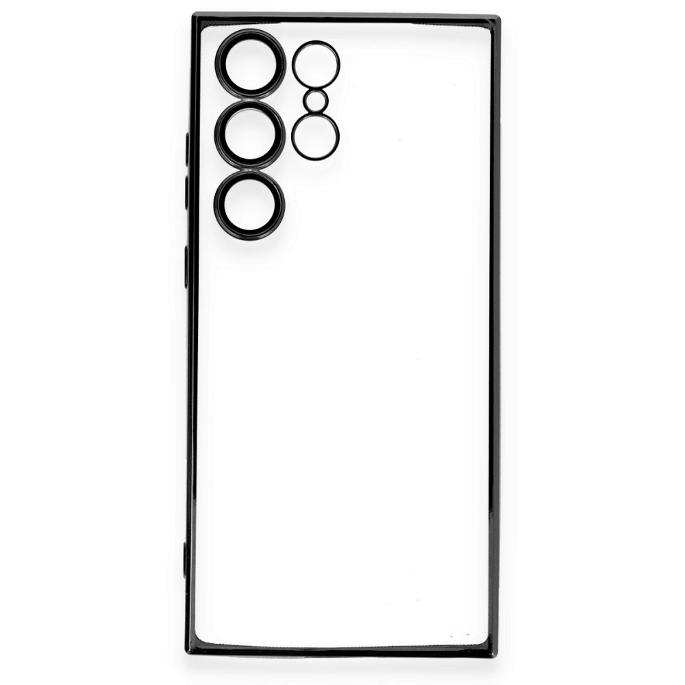  Samsung Galaxy S24 Ultra Kılıf Razer Lensli Silikon - Siyah