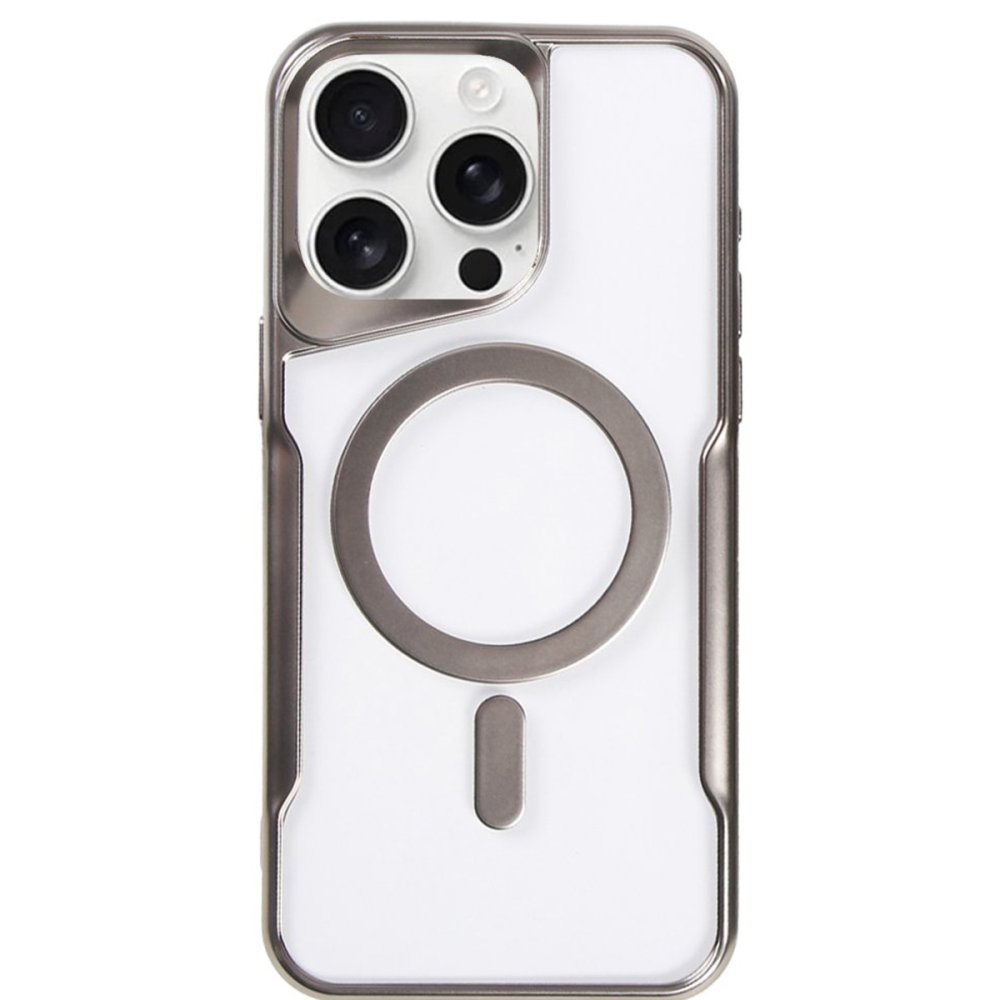 iPhone 14 Pro Kılıf Boyi Magsafe Silikon Kapak - Titan Gri  iPhone 14 Pro Kılıf Boyi Magsafe Silikon Kapak - Titan Gri