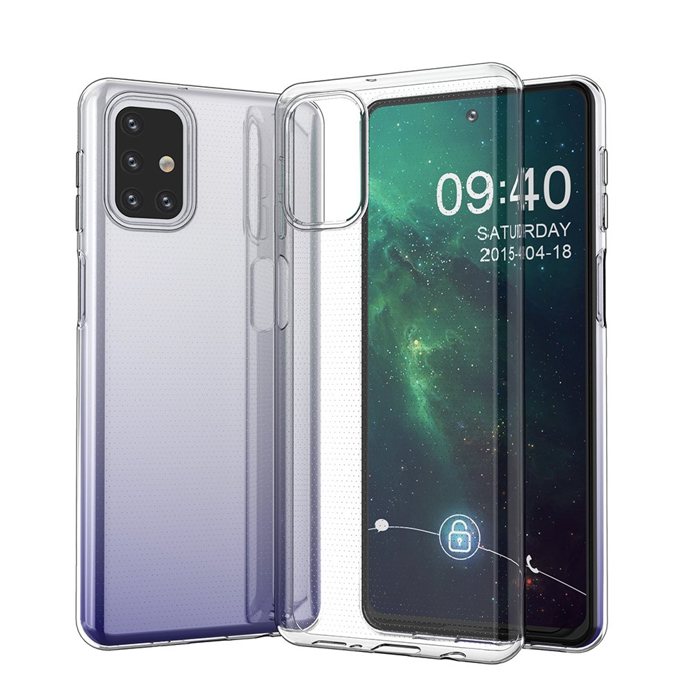  Samsung Galaxy M31S Kılıf Lüx Şeffaf Silikon
