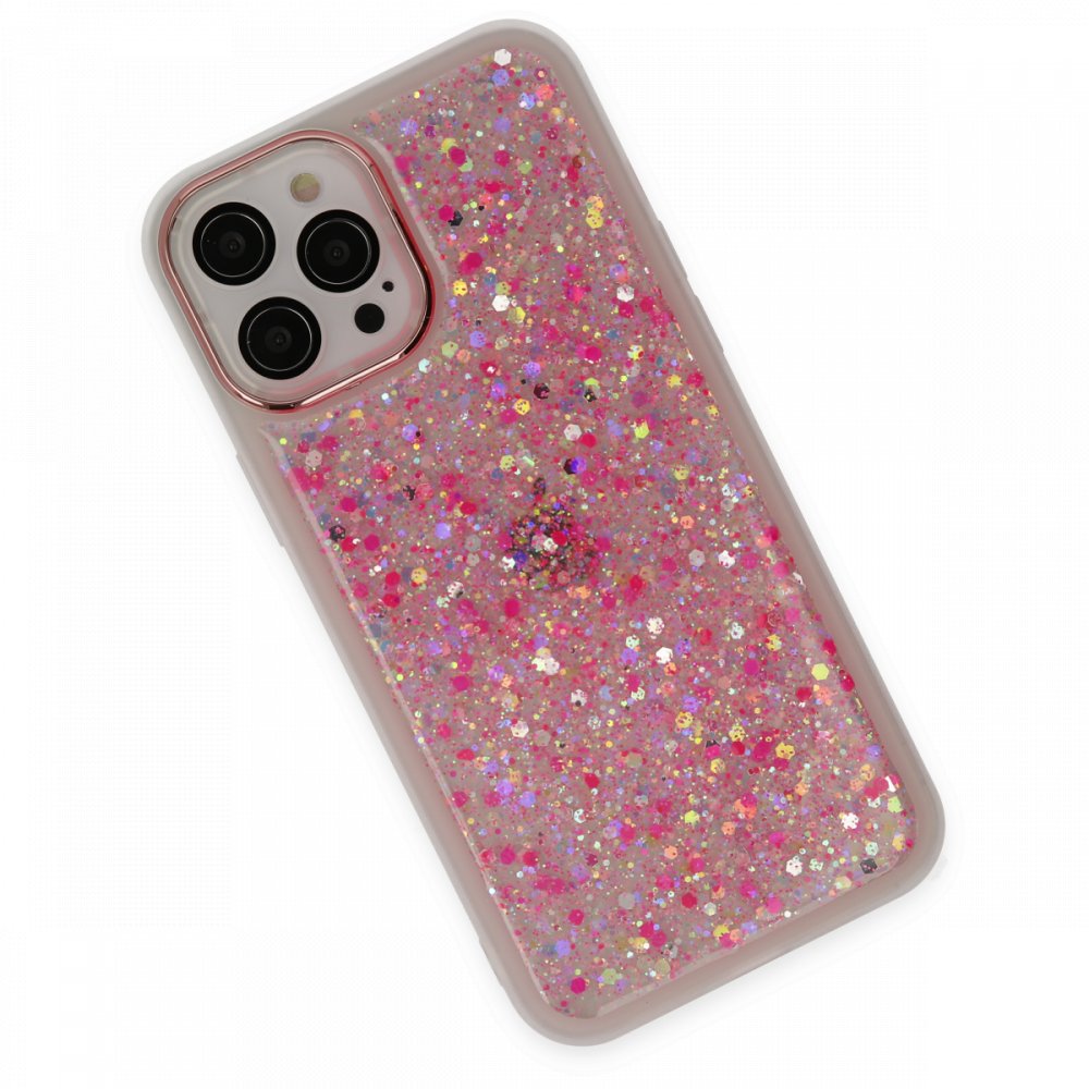  iPhone 12 Pro Max Kılıf Neon Light Silikon - Pudra