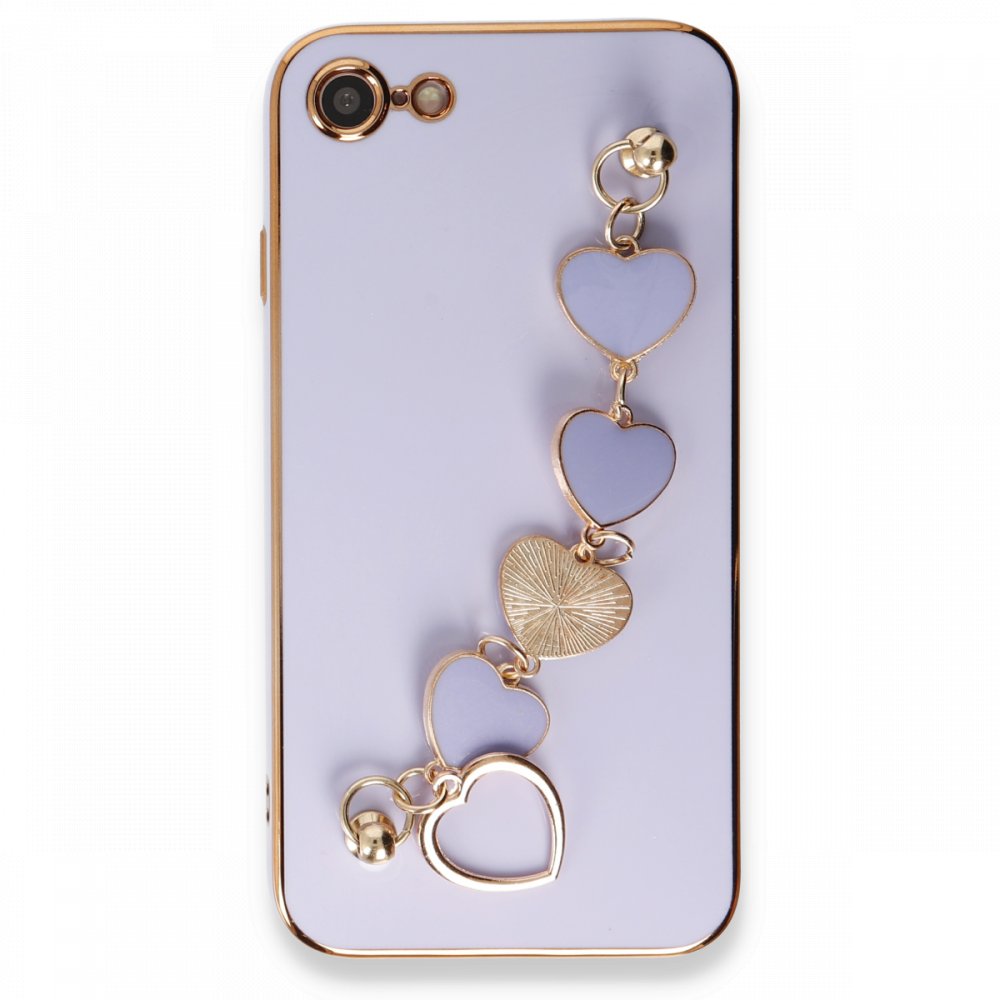 iPhone 7 Kılıf Esila Silikon - Lila iPhone 7 Kılıf Esila Silikon - Lila