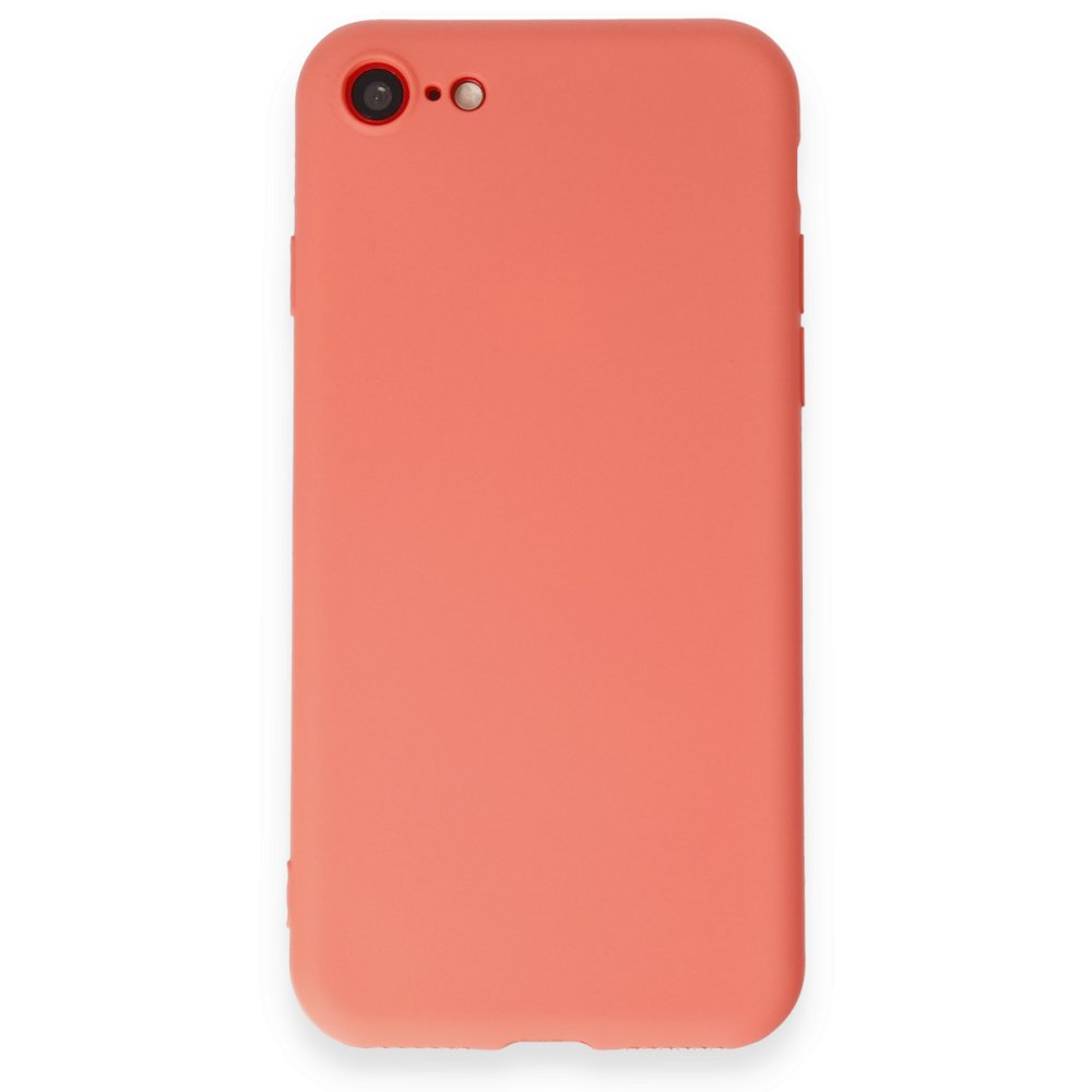 iPhone SE 2020 Kılıf First Silikon - Turuncu iPhone SE 2020 Kılıf First Silikon - Turuncu