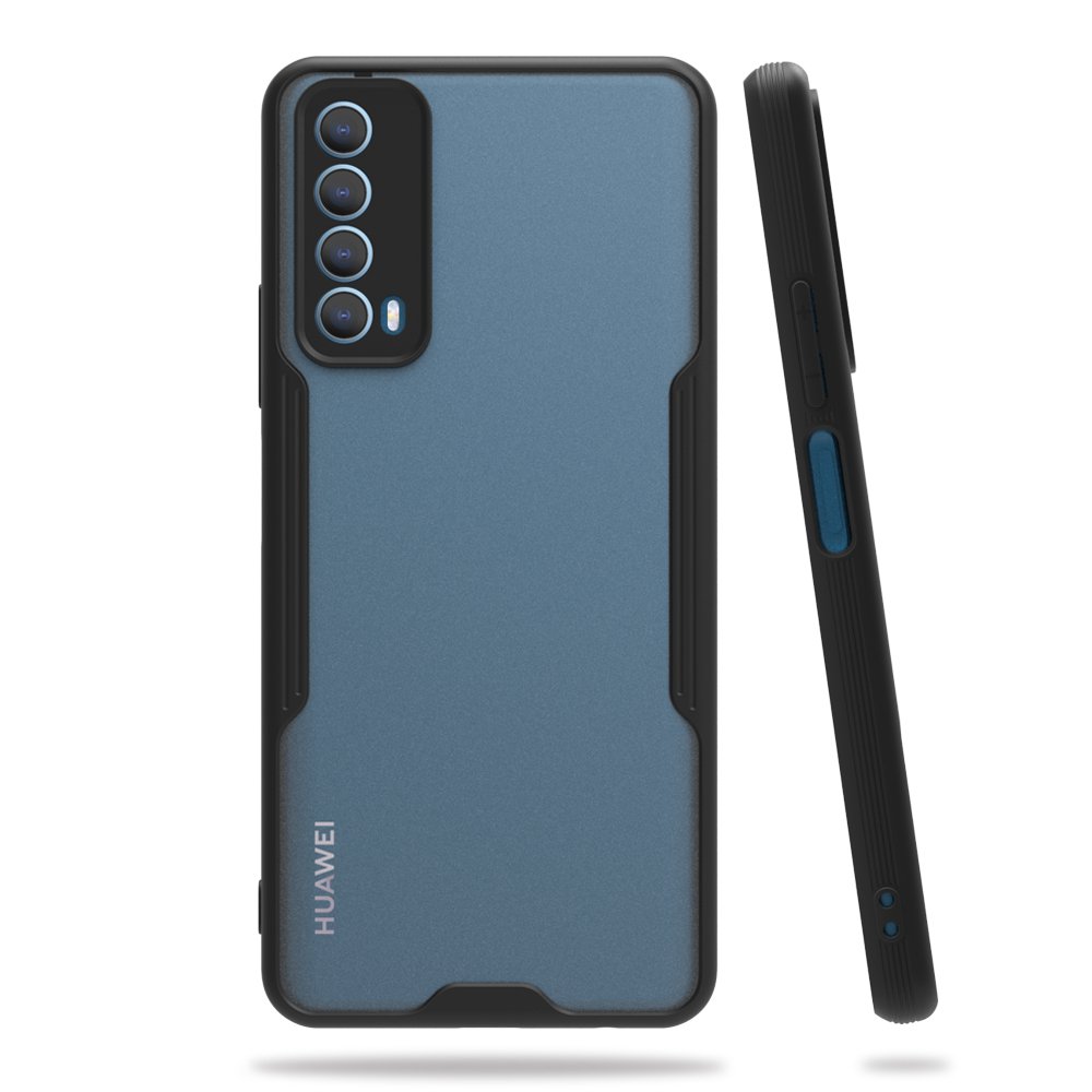 Huawei P Smart 2021 Kılıf Platin Silikon - Siyah  Huawei P Smart 2021 Kılıf Platin Silikon - Siyah