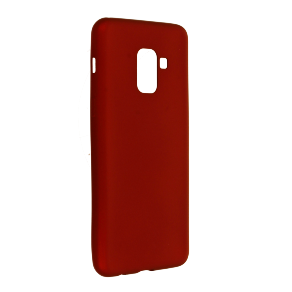  Samsung Galaxy A8 2018 Kılıf First Silikon - Bordo