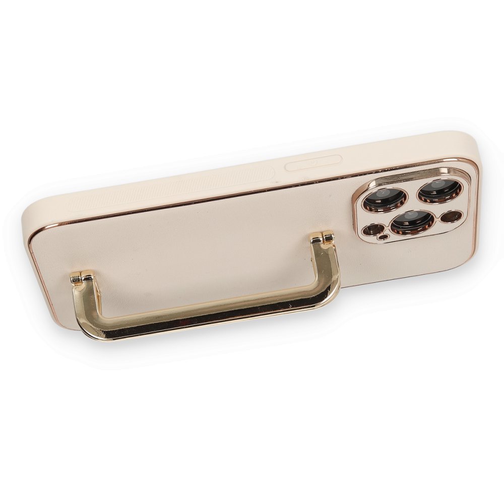 iPhone 14 Pro Kılıf Coco Elit Kapak - Gold  iPhone 14 Pro Kılıf Coco Elit Kapak - Gold