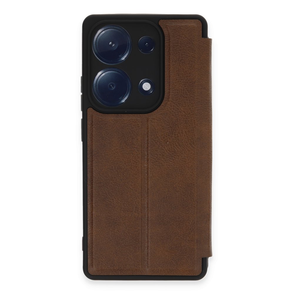  Xiaomi Poco M6 Pro 4G Kılıf Flip Cover - Taba