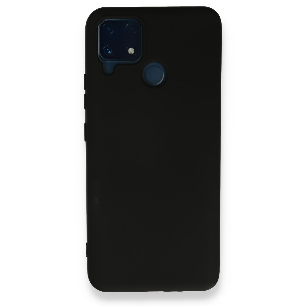  Realme C25s Kılıf Nano içi Kadife Silikon - Siyah