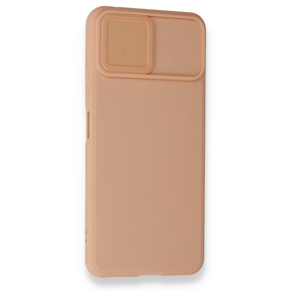 Xiaomi Mİ 11 Lite Kılıf Color Lens Silikon - Pudra  Xiaomi Mİ 11 Lite Kılıf Color Lens Silikon - Pudra