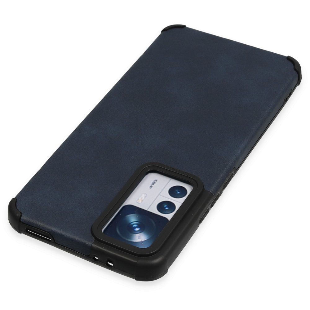 Xiaomi Mi 12T Pro Kılıf Loop Deri Silikon - Lacivert  Xiaomi Mi 12T Pro Kılıf Loop Deri Silikon - Lacivert